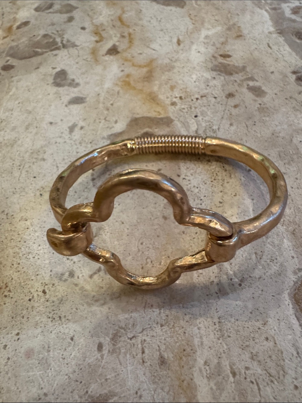 Gold-Tone Floral Link Bracelet - Women Jewelry